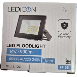 LEDICON LED REFLEKTOR 10W, 900lm, SMD, 6500K, IP65 LI1000