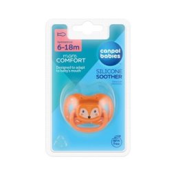 Canpol babies silikonska varalica 6-18m cute animals orange 34/925_ora ( 34/925_ora )