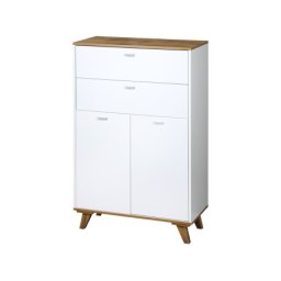 Kesper ksp15993 ormarić sa 2 ladice i 2 vrata 60x28x96 cm beli lak