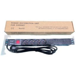 Exelink Razvodni PDU panel za rack 19 in, sa 4 uticnih mesta, kabl 2m (aluminijum)
