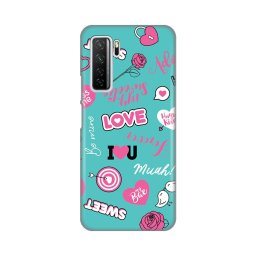 Maska Silikonska Print za Huawei P40 Lite Love