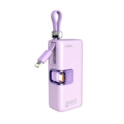 Power bank moxom mx-pb161 fast pd20w+ pd22.5w 5000mah ljubicasta ( BAT2677 )