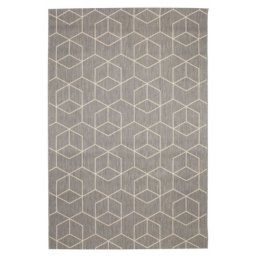 Tepih 160x230 cm siva/bela 2