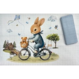 Deksi Muslin tetra pelene Zeka Plavi 80x80cm ( 3930 )