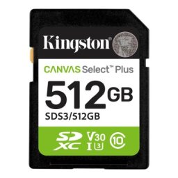 Kingston Canvas SelectPlus gen 3 SD mem.kart.512GB
