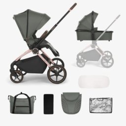 Kikka Boo Kolica Kara premium 2in1 set sa tvrdom korpom Army Green ( KKB21166 )