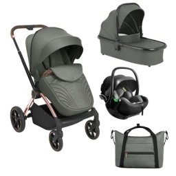 Kikka Boo Kolica Kara premium 3in1 set sa autosedištem I-Xtend I-size i tvrdom korpom Army Green ( KKB21166 XTSET )