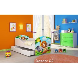 KREVET ZA DECU SA DODATNOM FIOKOM 140X70 ACMA 1 02