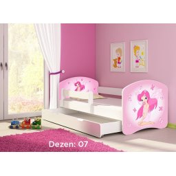 KREVET ZA DECU WHITE SA FIOKOM 160X80 ACMA 2 07