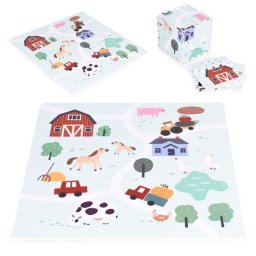 Velika podloga za igru EVA FOAM Farma 01 90.5x90.5 cm 21 deo ECOTOYS