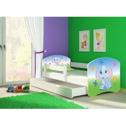 KREVET ZA DECU WHITE SA FIOKOM 140X70 ACMA 2 27