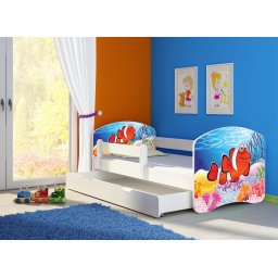 KREVET ZA DECU WHITE SA FIOKOM 160X80 ACMA 2 28