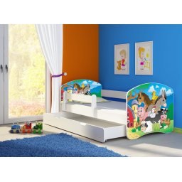 KREVET ZA DECU WHITE SA FIOKOM 160X80 ACMA 2 34