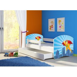 KREVET ZA DECU WHITE SA FIOKOM 180X80 ACMA 2 19