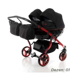 Junama Individual Duo kolica za blizance set 3u1