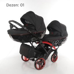 Junama Individual Duo Slim kolica za blizance set 2u1