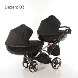 Junama Individual Duo Slim kolica za blizance set 3u1 03