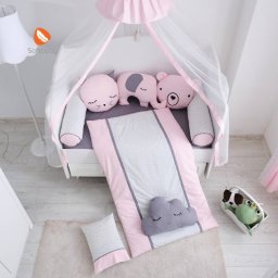 POSTELJINA ZA KREVETAC STARS 120X60 PINK