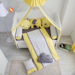 POSTELJINA ZA KREVETAC STARS 120X60 YELLOW