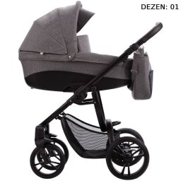 BEBETTO HOLLAND NEW KOLICA ZA BEBE SET 2U1 CRNI RAM