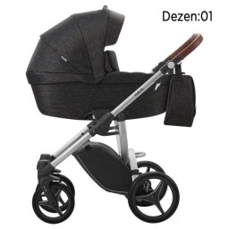 Bebetto Luca 2018 kolica za bebe set 3u1 sivi ram
