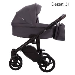 Bebetto Luca 2018 kolica za bebe set 3u1 crni ram 31