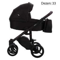 Bebetto Luca 2018 kolica za bebe set 3u1 crni ram 33