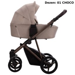 BEBETTO PELPASSO KOLICA ZA BEBE SET 3U1 01 choco