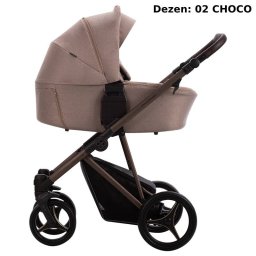 BEBETTO PELPASSO KOLICA ZA BEBE SET 3U1 02 choco