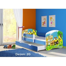 Krevet za decu Blue sa fiokom 140x70 acma 2 20