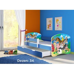 Krevet za decu Blue sa fiokom 140x70 acma 2 34