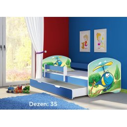 Krevet za decu Blue sa fiokom 140x70 acma 2 35