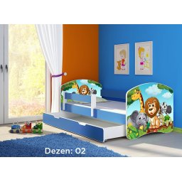 Krevet za decu Blue sa fiokom 160x80 acma 2 02