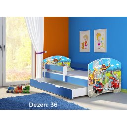 Krevet za decu Blue sa fiokom 180x80 acma 2 36