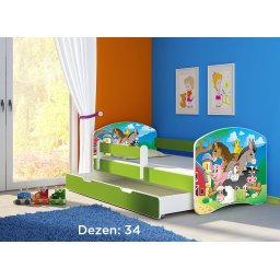 Krevet za decu Green sa fiokom 140x70 acma 2 34