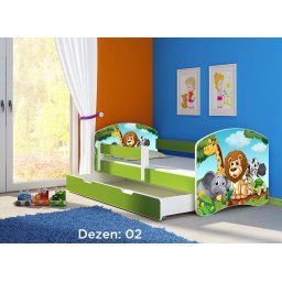 Krevet za decu Green sa fiokom 160x80 acma 2 02