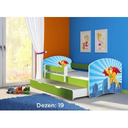 Krevet za decu Green sa fiokom 160x80 acma 2 19