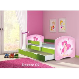 Krevet za decu Green sa fiokom 180x80 acma 2 07