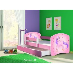 Krevet za decu Pink sa fiokom 140x70 acma 2 17