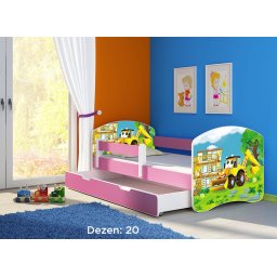 Krevet za decu Pink sa fiokom 140x70 acma 2 20