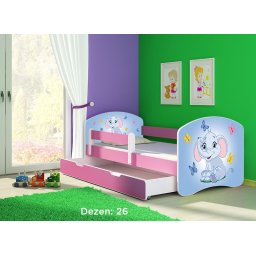 Krevet za decu Pink sa fiokom 140x70 acma 2 26