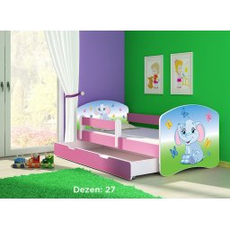 Krevet za decu Pink sa fiokom 140x70 acma 2 27
