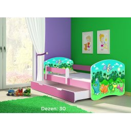 Krevet za decu Pink sa fiokom 140x70 acma 2 30