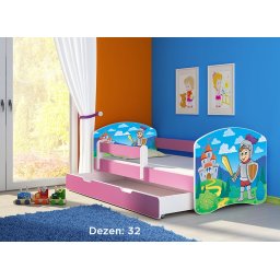 Krevet za decu Pink sa fiokom 140x70 acma 2 32
