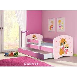 Krevet za decu Pink sa fiokom 140x70 acma 2 33