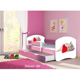 Krevet za decu Pink sa fiokom 140x70 acma 2 40