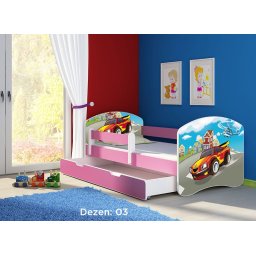 Krevet za decu Pink sa fiokom 160x80 acma 2 03