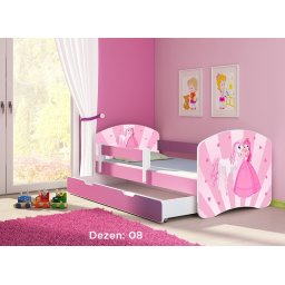 Krevet za decu Pink sa fiokom 160x80 acma 2 08