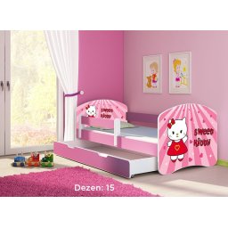 Krevet za decu Pink sa fiokom 160x80 acma 2 15