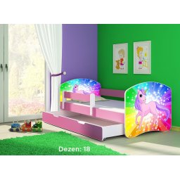 Krevet za decu Pink sa fiokom 160x80 acma 2 18